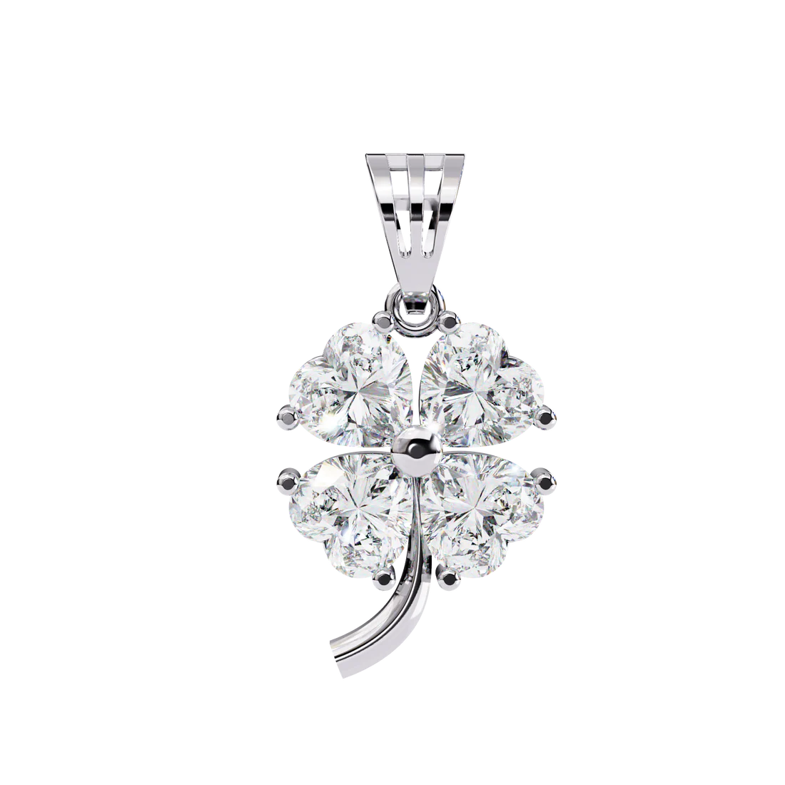 Exquisite Heart-Shaped Diamond Pendant | Timeless Elegance in 925 Silver | Romantic Minimalist Fine Jewelry