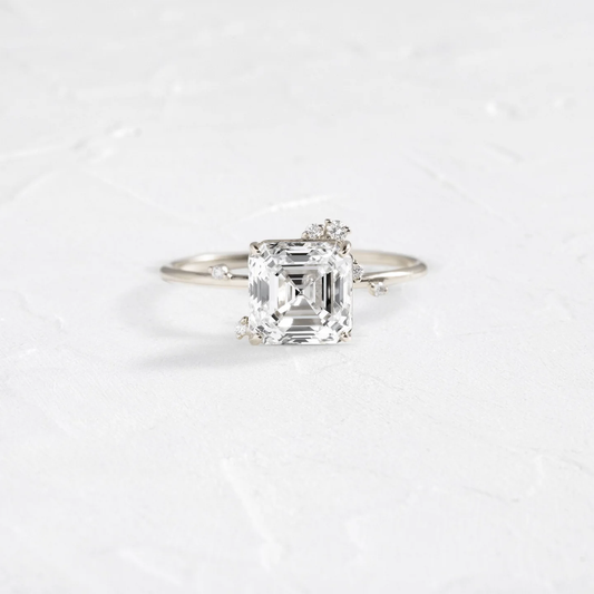 Twine Ring 0.50 CT Round Cut Diamond in 925 Sterling Silver | Braided Vintage Inspired Engagement Ring
