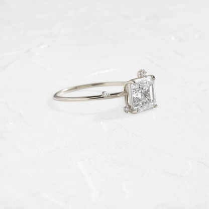 Twine Ring 0.50 CT Round Cut Diamond in 925 Sterling Silver | Braided Vintage Inspired Engagement Ring
