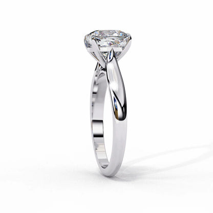 Timeless Cushion-Cut Diamond Ring in 925 Silver | Elegant Fine Jewelry for Special Occasions (1CT)