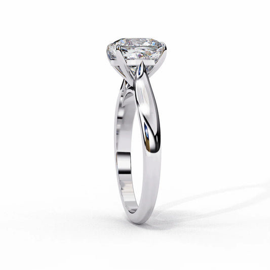 Timeless Cushion-Cut Diamond Ring in 925 Silver | Elegant Fine Jewelry for Special Occasions (1CT)