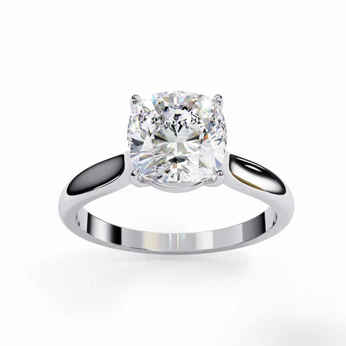 Timeless Cushion-Cut Diamond Ring in 925 Silver | Elegant Fine Jewelry for Special Occasions (1CT)