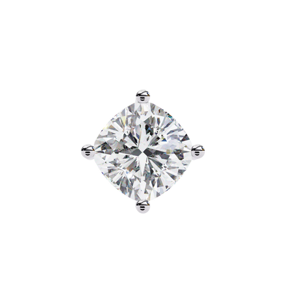 Cushion-Cut Diamond Solitaire Pendant – Delicate Necklace with Timeless Sparkle in 925 Silver (1CT)