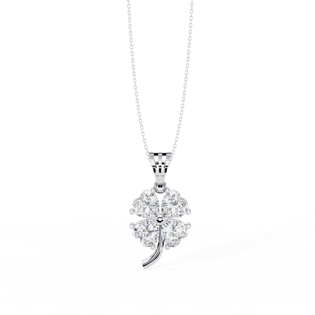 Exquisite Heart-Shaped Diamond Pendant | Timeless Elegance in 925 Silver | Romantic Minimalist Fine Jewelry
