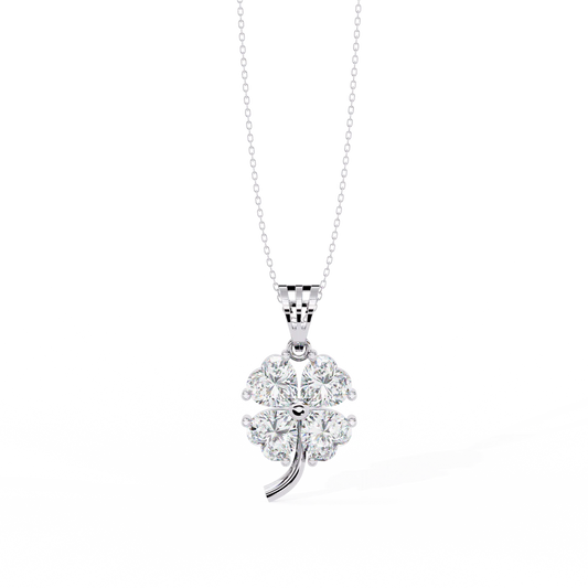 Exquisite Heart-Shaped Diamond Pendant | Timeless Elegance in 925 Silver | Romantic Minimalist Fine Jewelry